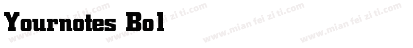 Yournotes Bold字体转换
